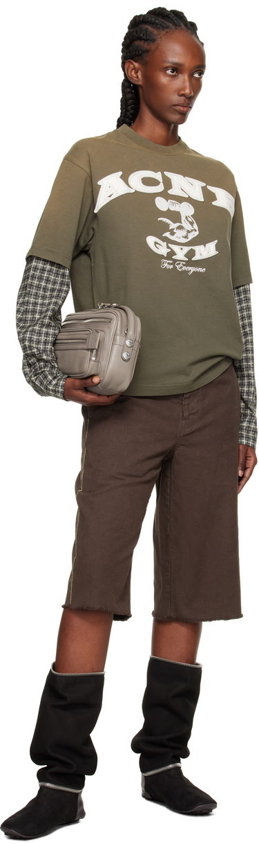 Majica kratkih rukava Acne Studios Acne Studios Layered Logo T-Shirt Zelena | CL0394-, 3