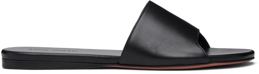 Dodaci Amina Muaddi Amina Muaddi Bianca Sandals Crna | BIANCA FLAT