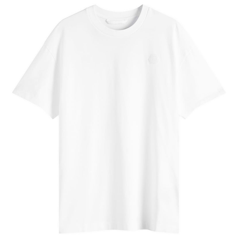 Majica kratkih rukava Moncler Moncler Combed Cotton Jersey T-Shirt, Size Large Bijela | 8C000-17-89AUG-00A