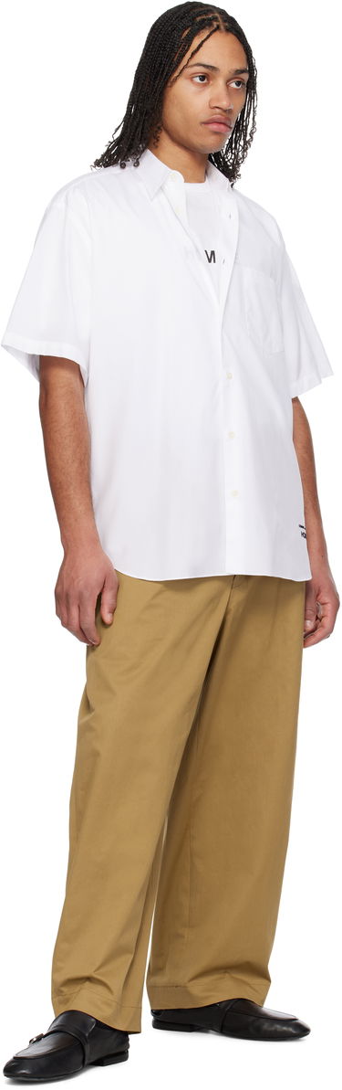 Košulja Comme des Garçons CDG Homme Broad Short Sleeve Cotton Shirt Bijela | HO-B103-051, 3