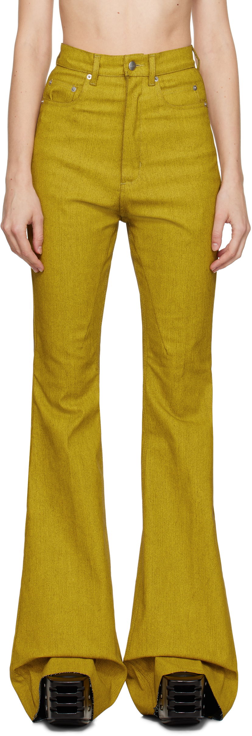 Jeans Rick Owens Bootcut Jeans Žuta | RO02D3329 SMT