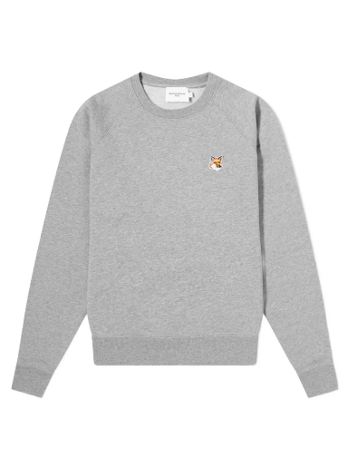 Dukserice MAISON KITSUNÉ Fox Head Patch Adjusted Sweat Siva | AW00303KM0001-H150