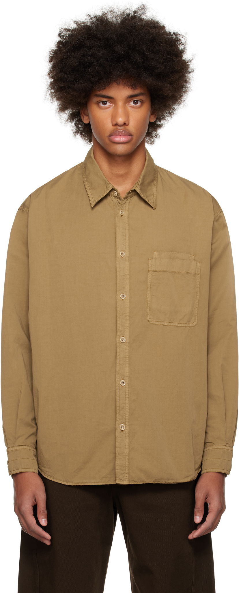 Košulja LEMAIRE Lemaire Relaxed Workwear Shirt Bež | SH1137 LF1206