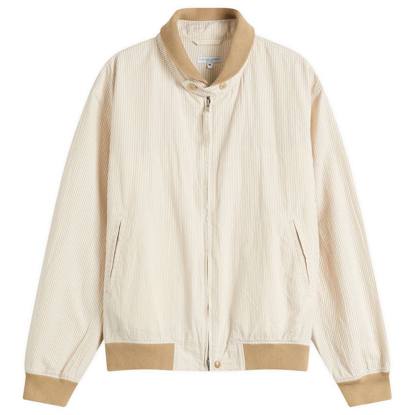 Bomber jakna Engineered Garments Engineered Garments LL Seersucker Stripe Jacket Bež | QT142-ZT212