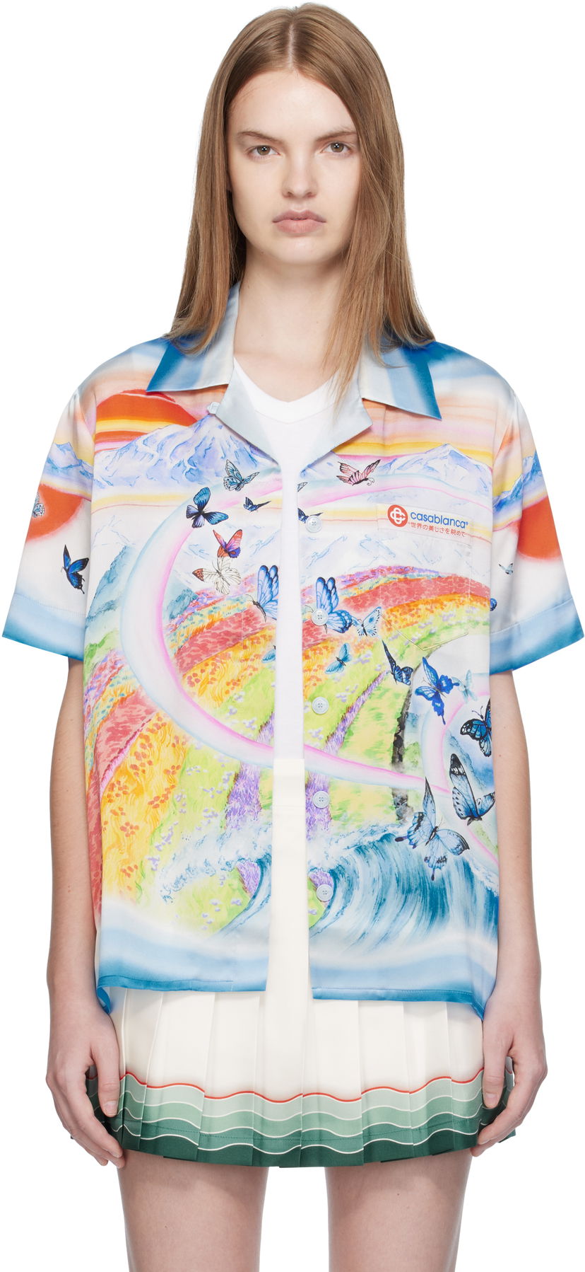 Košulja Casablanca Casablanca Silk Resort Print Shirt Višebojno | WPF25-SH-200-02