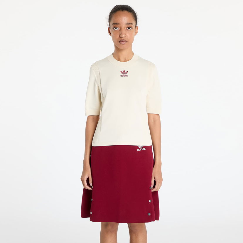 Majica kratkih rukava adidas Originals Wales Bonner x Knit Short Sleeve T-Shirt Bijela | JL9587