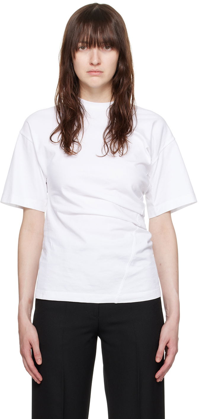 Majica kratkih rukava TOTEME Twisted T-Shirt Bijela | 243-WRT0342-FB0092