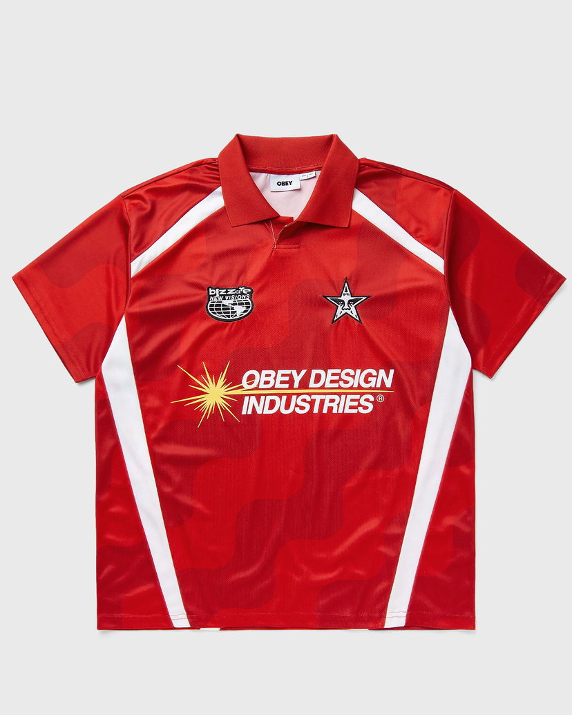 Dres OBEY Obey Design Industries Soccer Jersey Crvena | 131080372-RDM