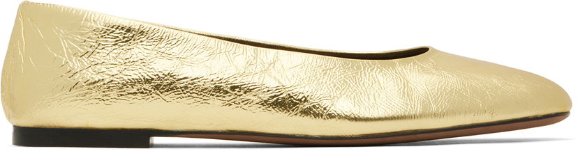 Njega cipela The Row The Row Square Ballerina Flats Metalik | F1598-M39