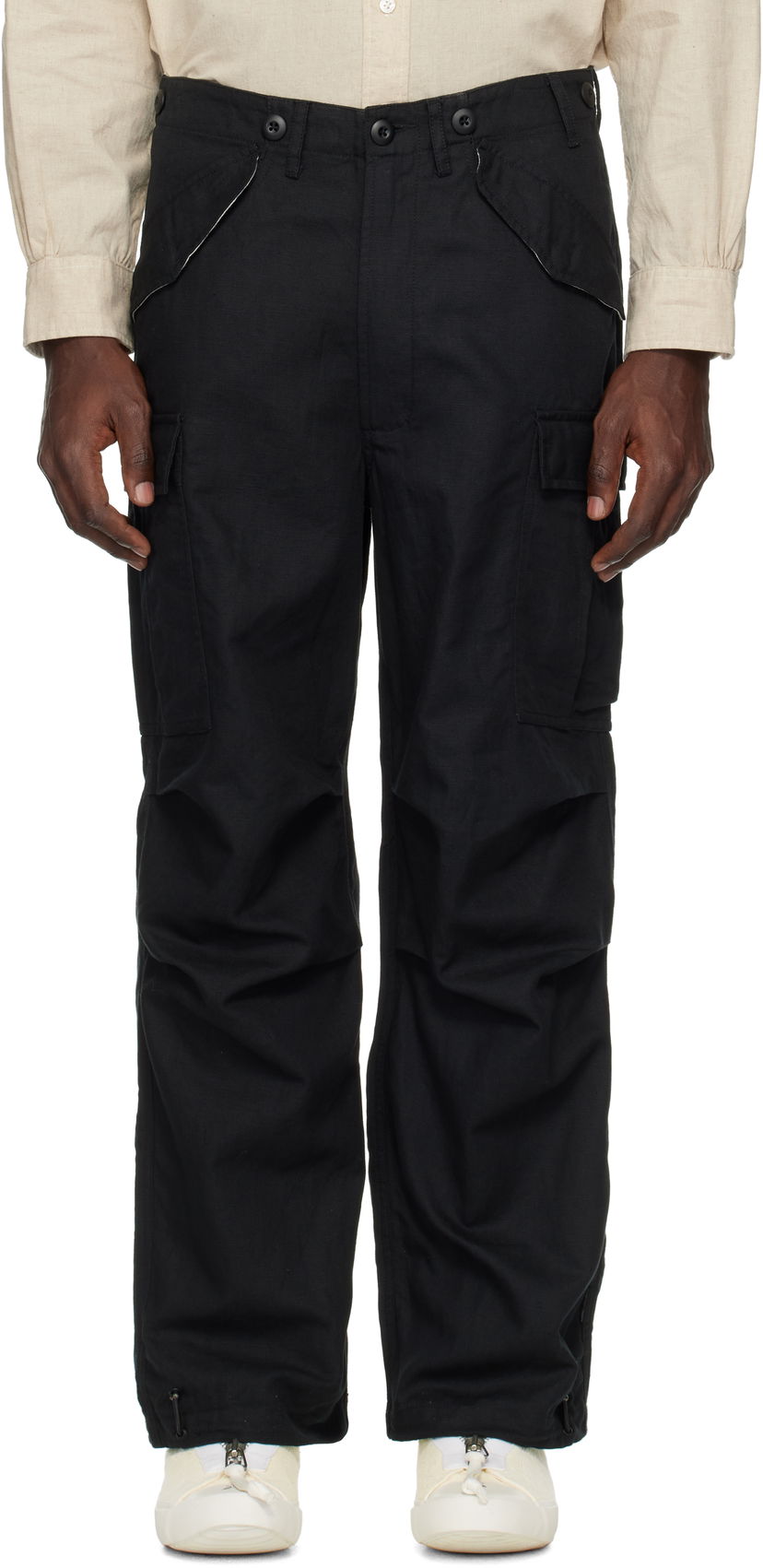 Cargo hlače Maharishi Maharishi Hemp M65 Cargo Pants Crna | 6120