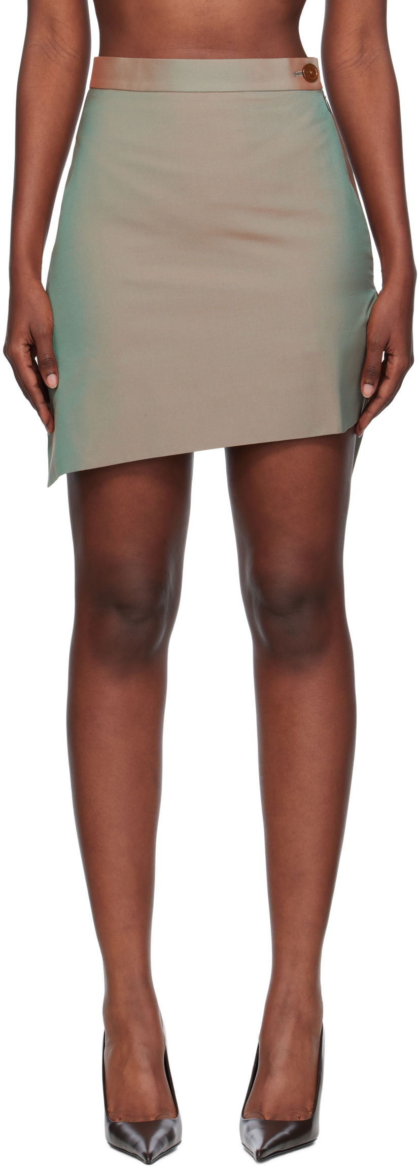 Suknja Vivienne Westwood Vivienne Westwood Infinity Miniskirt Zelena | 1K01002C-W0189-