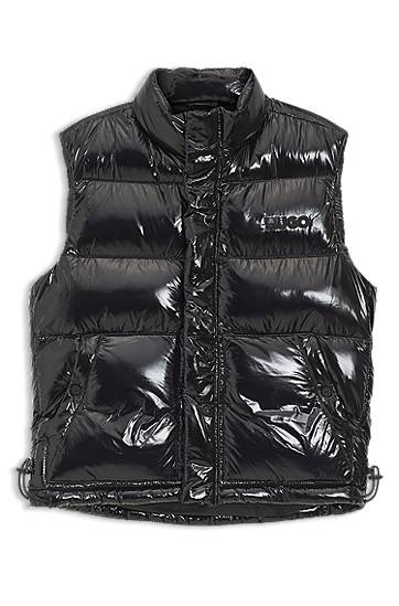 Prsluk BOSS Water-repellent Gloss Puffer Gilet Crna | 50547981, 0
