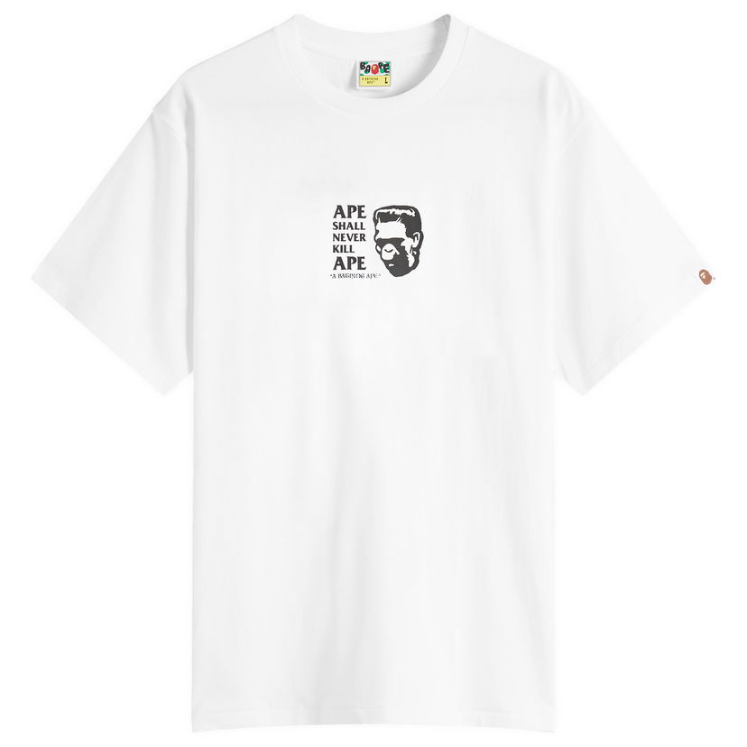 Majica kratkih rukava BAPE A Bathing Ape Frankenstein Graphic T-Shirt Bijela | 001TEL801338M-WHT
