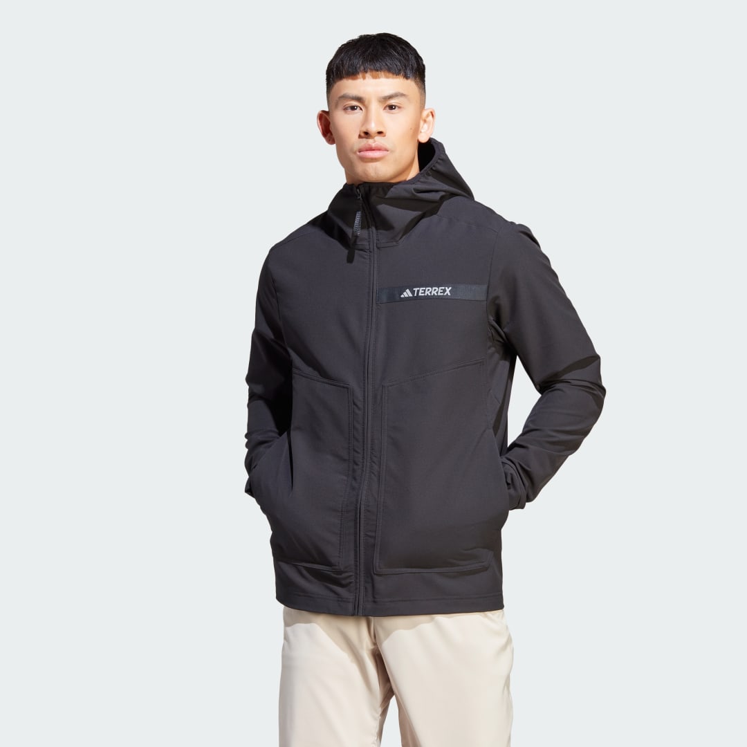 Jakna adidas Performance TERREX Multi Soft Shell Crna | HZ4425, 0