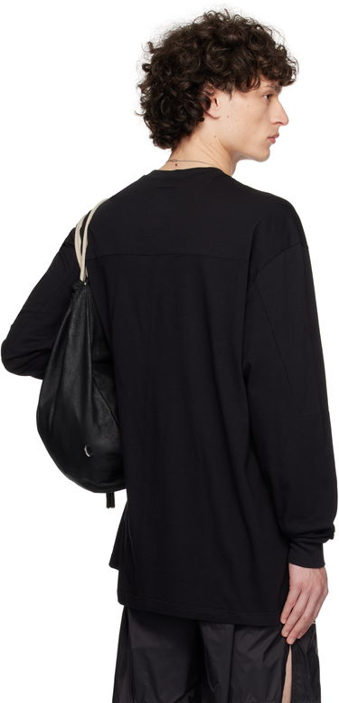 Majica kratkih rukava Rick Owens Rick Owens Champion Edition Girdered Long Sleeve T-Shirt Crna | CM01E1672 CHJG JERSEY, 2