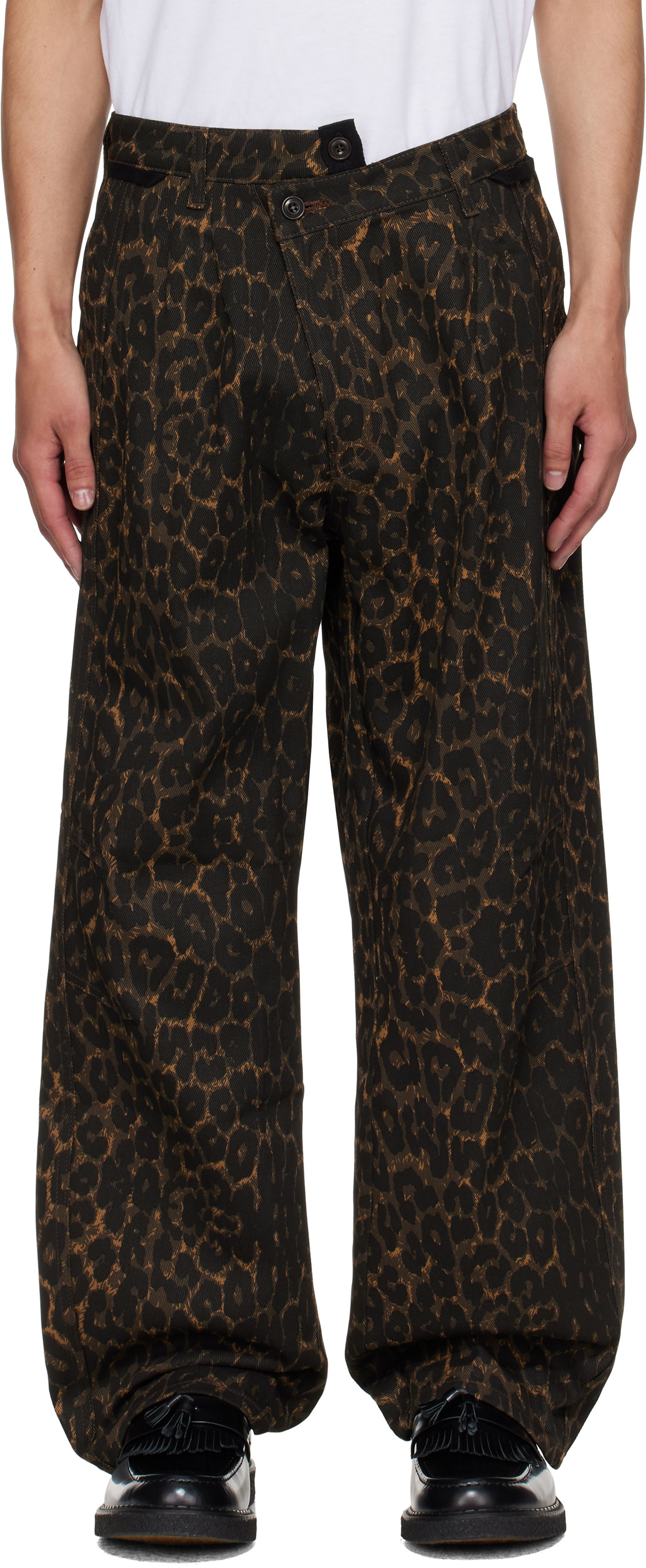 Hlače Andersson Bell Andersson Bell Crossover Carpenter Wide Leg Pants Smeđa | apa836m, 0