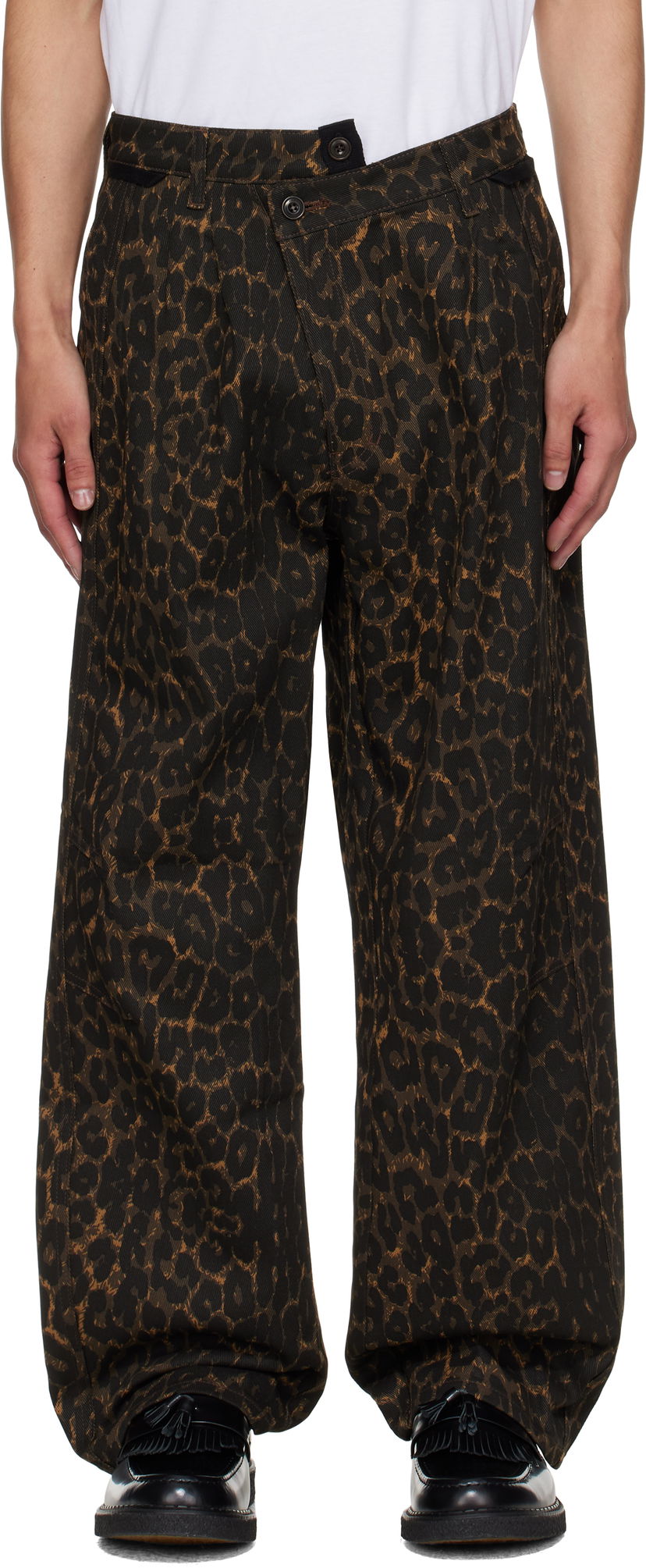 Hlače Andersson Bell Andersson Bell Crossover Carpenter Wide Leg Pants Smeđa | apa836m