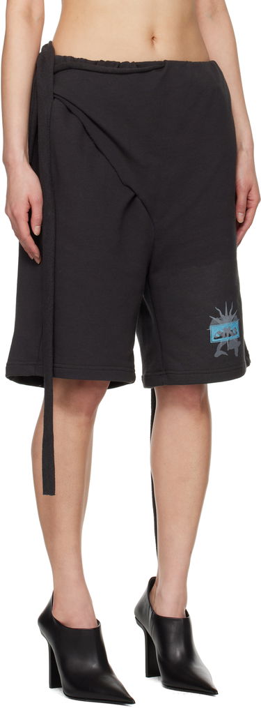 Kratke hlače Ottolinger Ottolinger Wrap Track Shorts Crna | 115-200915-01, 4