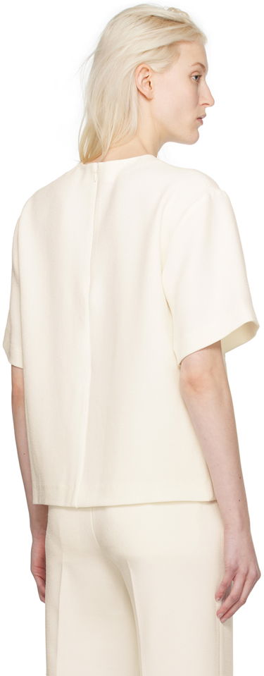 Majica kratkih rukava Anine Bing Maddie Short Sleeve T-Shirt Bijela | A-07-9806-100, 2