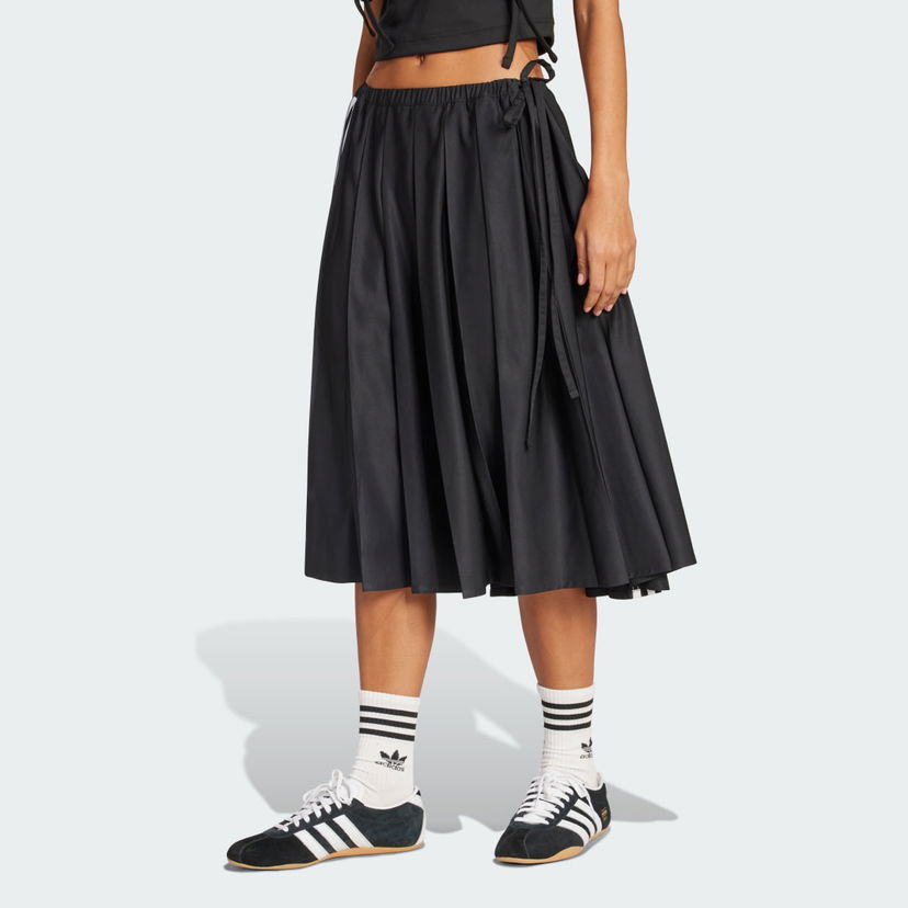 Suknja adidas Performance Pleated Maxi Skirt with Tie Crna | JW0114