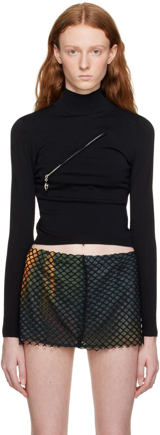 Džemper Miaou Miaou Hannah Jewett Edition Otto Turtleneck Top Crna | 7066VCSBLK