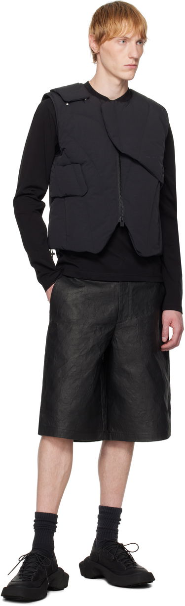 Kratke hlače HELIOT EMIL Armada Textured Wide-Leg Shorts Crna | SS25_M_10_195_BLK01, 3