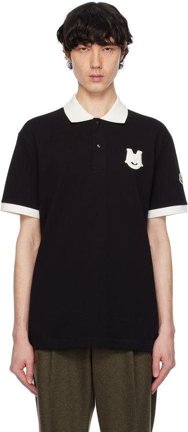Polo majica Moncler Archivio Short Sleeve Polo Crna | K10918A0000589A16, 0