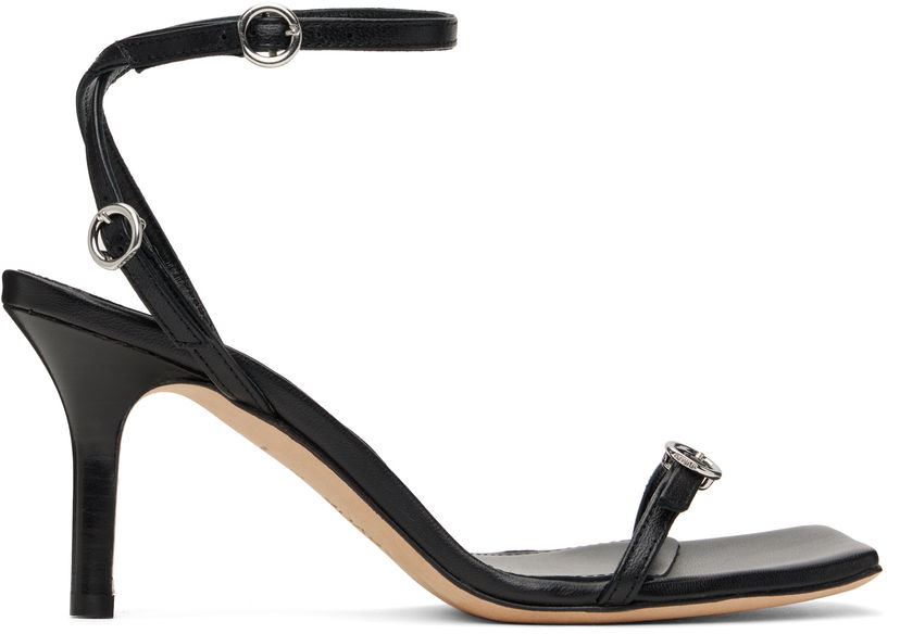 Dodaci Aeyde Aeyde Hallie Leather Stiletto Heeled Sandals Crna | A11-HS-HTLS13ST134-FW24-800-007
