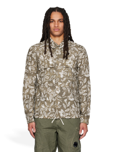 Košulja C.P. Company Floral Shirt Zelena | 14CMSH281A-006532P