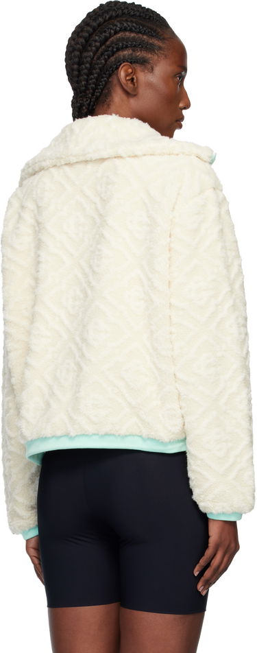 Jakna Casablanca Monogram Jacquard Fleece Jacket Bijela | WPF25-JK-390-01, 2