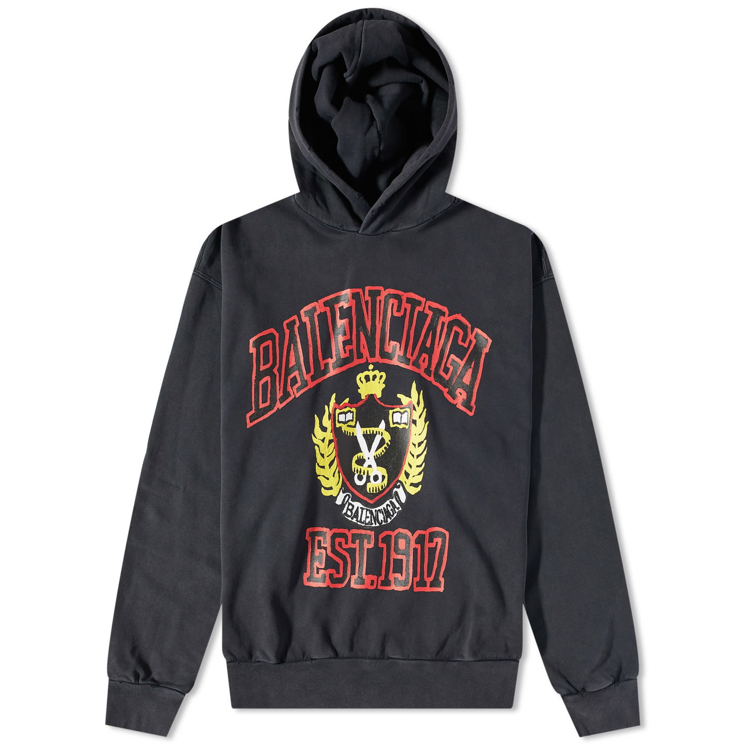 Dukserice Balenciaga College Popover Hoody Crna | 744463-TOVK2-1055, 0