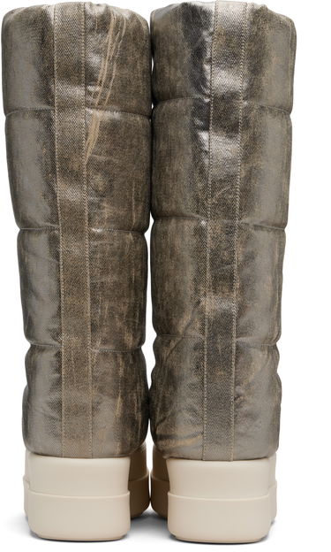 Tenisice i cipele Rick Owens DRKSHDW Concordians Mega Bumper Knee High Lunar Boots Metalik | DS02E7833 DPF, 1