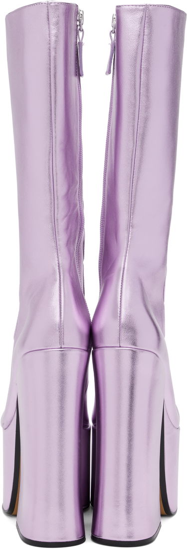 Njega cipela Marc Jacobs Marc Jacobs 'The Metallic Kiki' Knee-High Platform Boots Ljubičasta | 2R4FBO001F01, 1