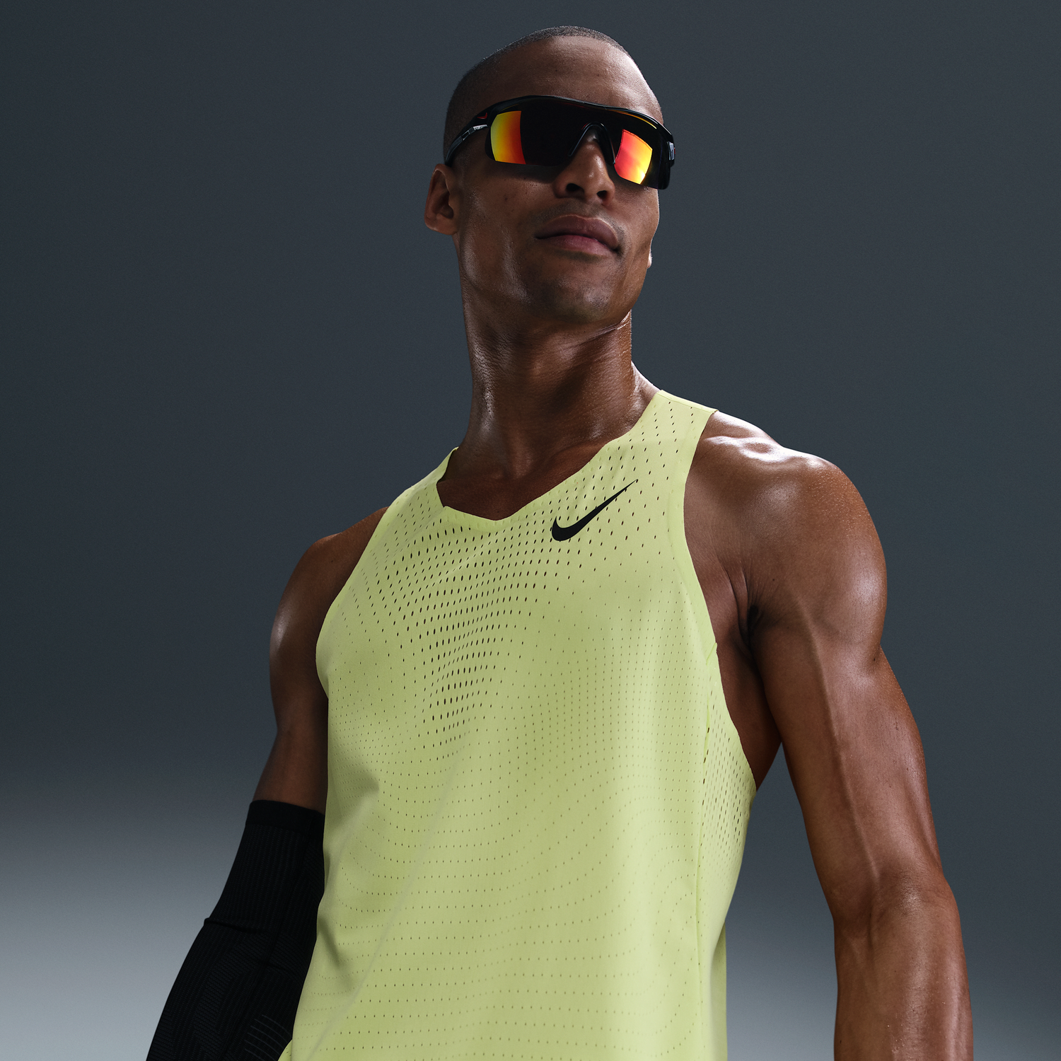 Majica bez rukava Nike AeroSwift Dri-FIT ADV Running Singlet Žuta | FN4231-736, 0
