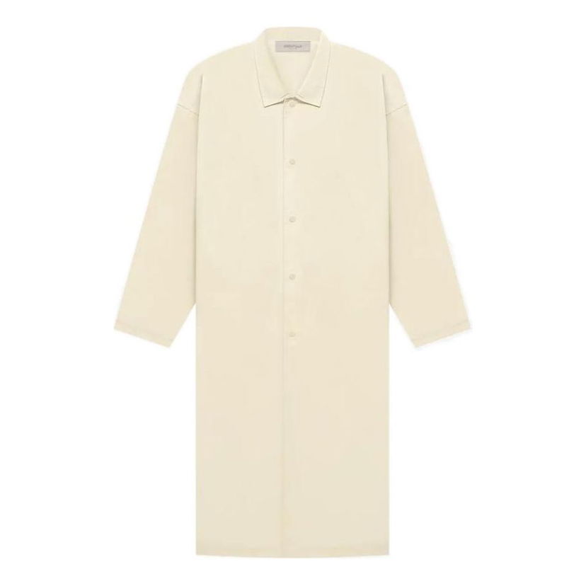 Košulja Fear of God Essentials Long Sleeve Shirt Coat Bež | FOG-SS22-712