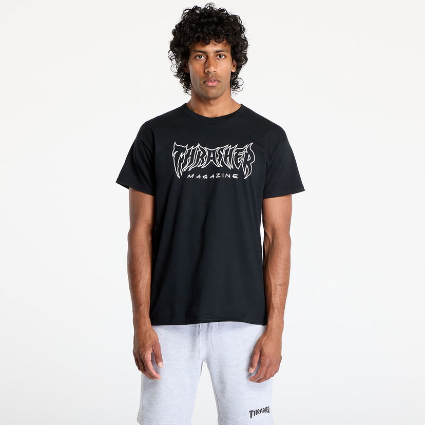 Majica kratkih rukava Thrasher Thrasher Metal T-Shirt Crna | 145693