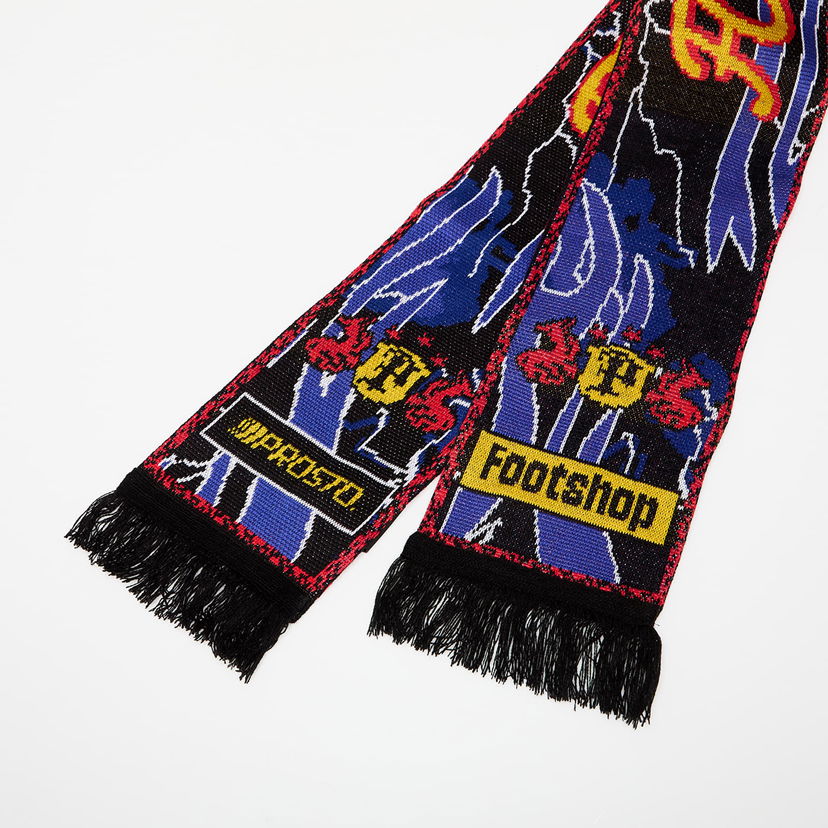 Šal Footshop FTSHP x PROSTO Forza Electric Blue Scarf Crna | FTSHP_419