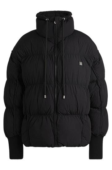 Pernata jakna BOSS Water-Repellent Puffer Jacket Crna | 50521363