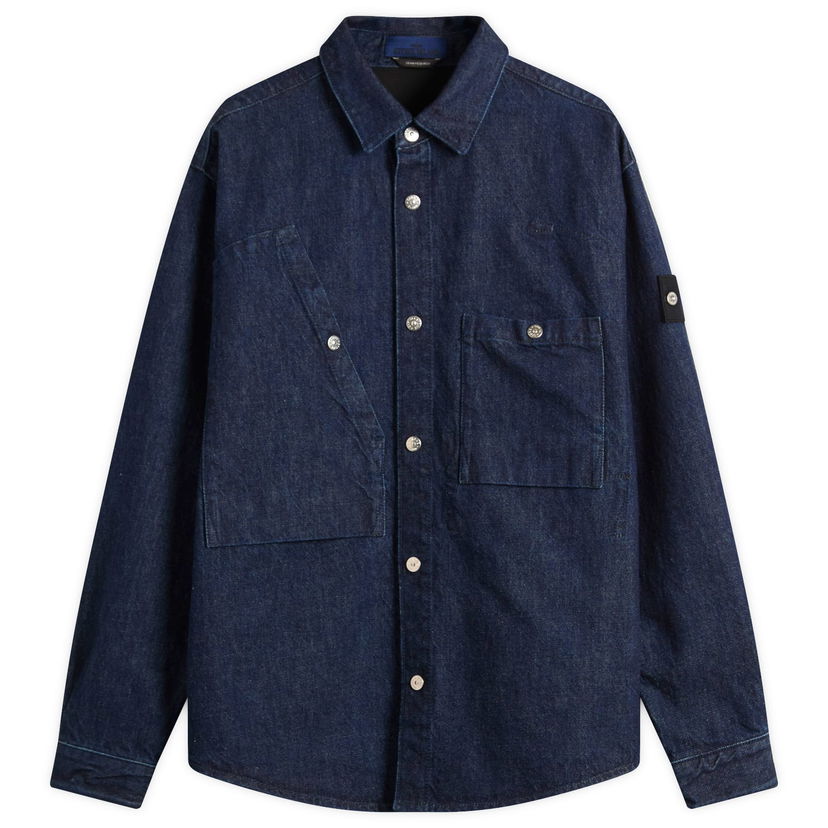 Košulja Stone Island Denim Overshirt Tamnoplava | K2S151100008-VJ201