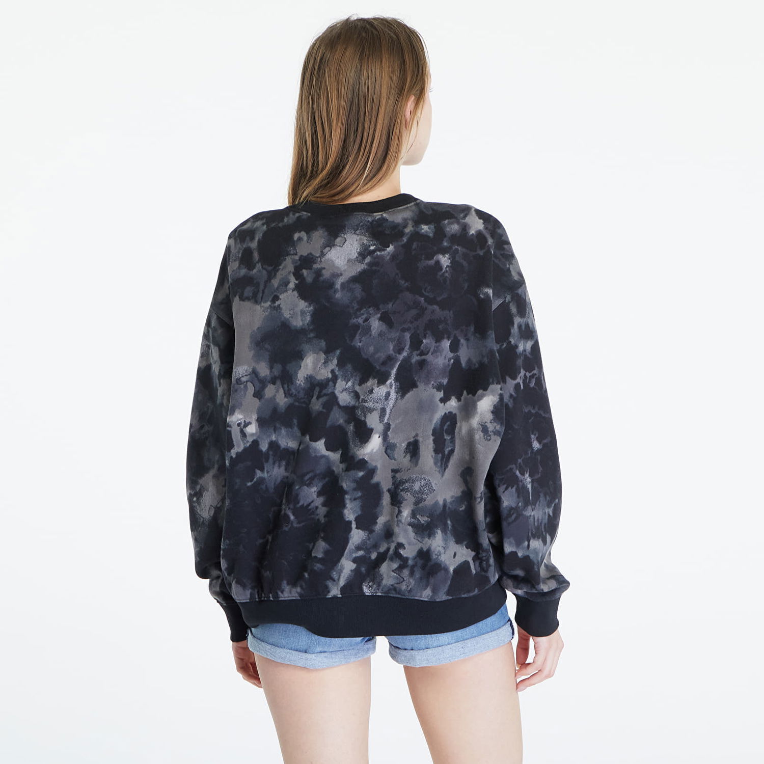 Dukserice adidas Originals Tie-Dyed Crew Sweatshirt Crna | IW0842, 1