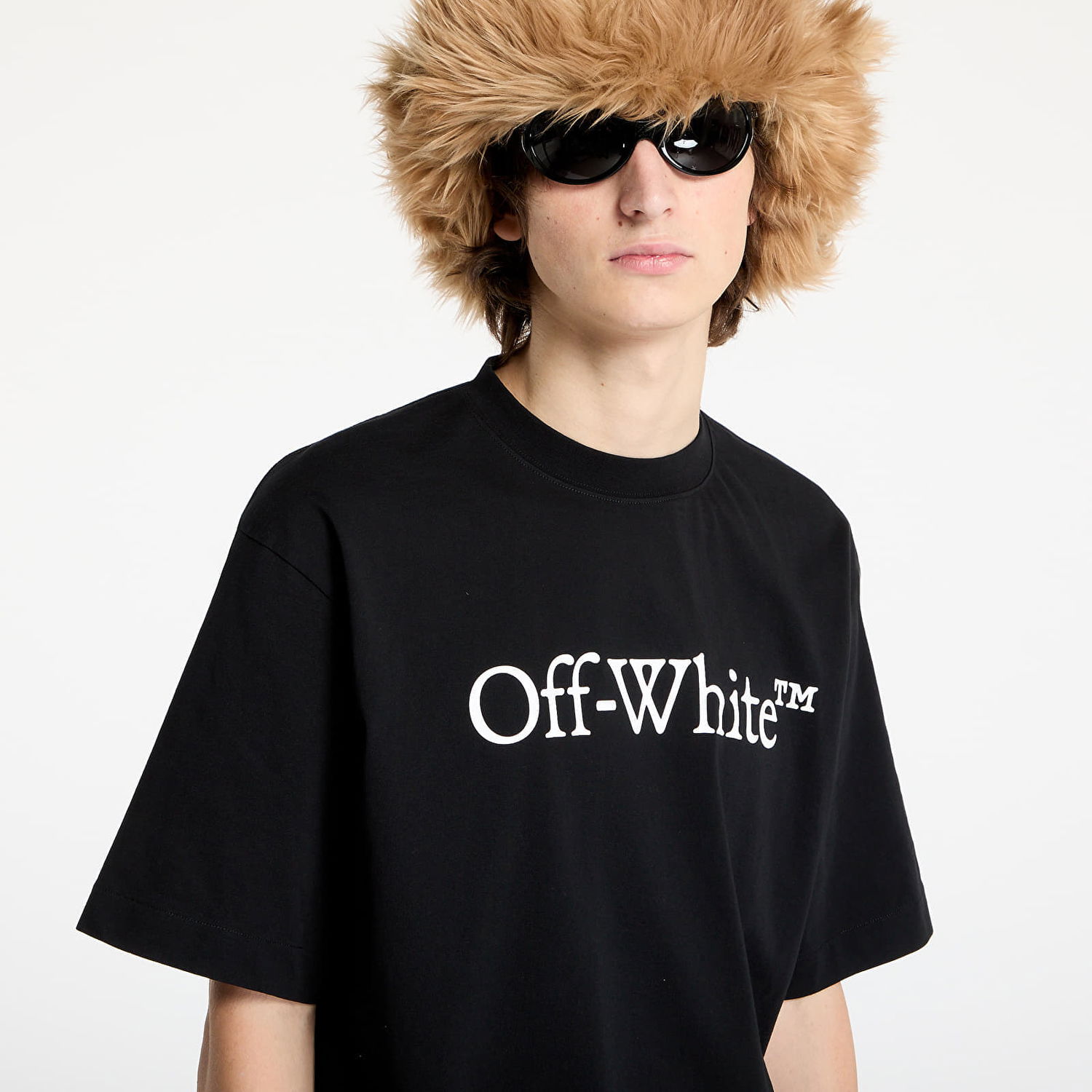 Majica kratkih rukava Off-White Bookish Skate T-Shirt Crna | OMAA120C99JER0081001, 1