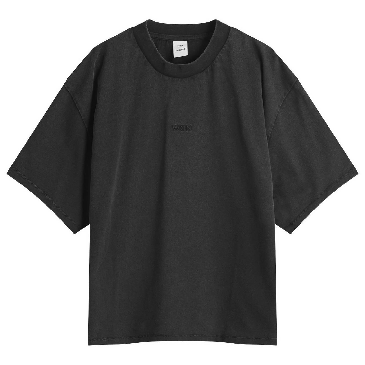 Crop top Won Hundred Staff Boxy T-Shirt, Size Large Crna | 3728-12089, 0