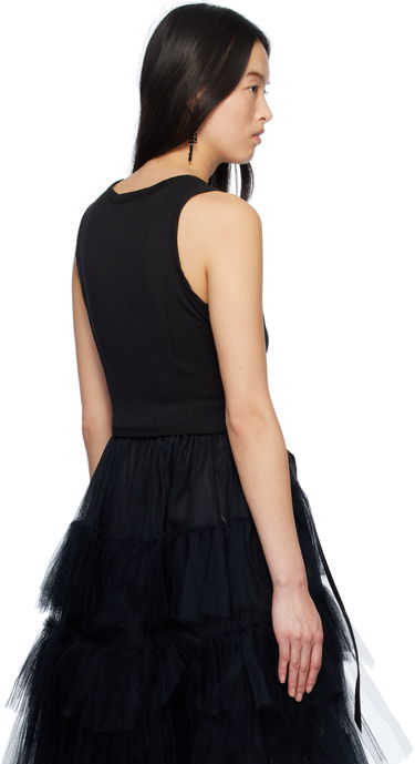 Majica bez rukava Simone Rocha Simone Rocha Bow Tail Tank Top Crna | 5222 0571, 2