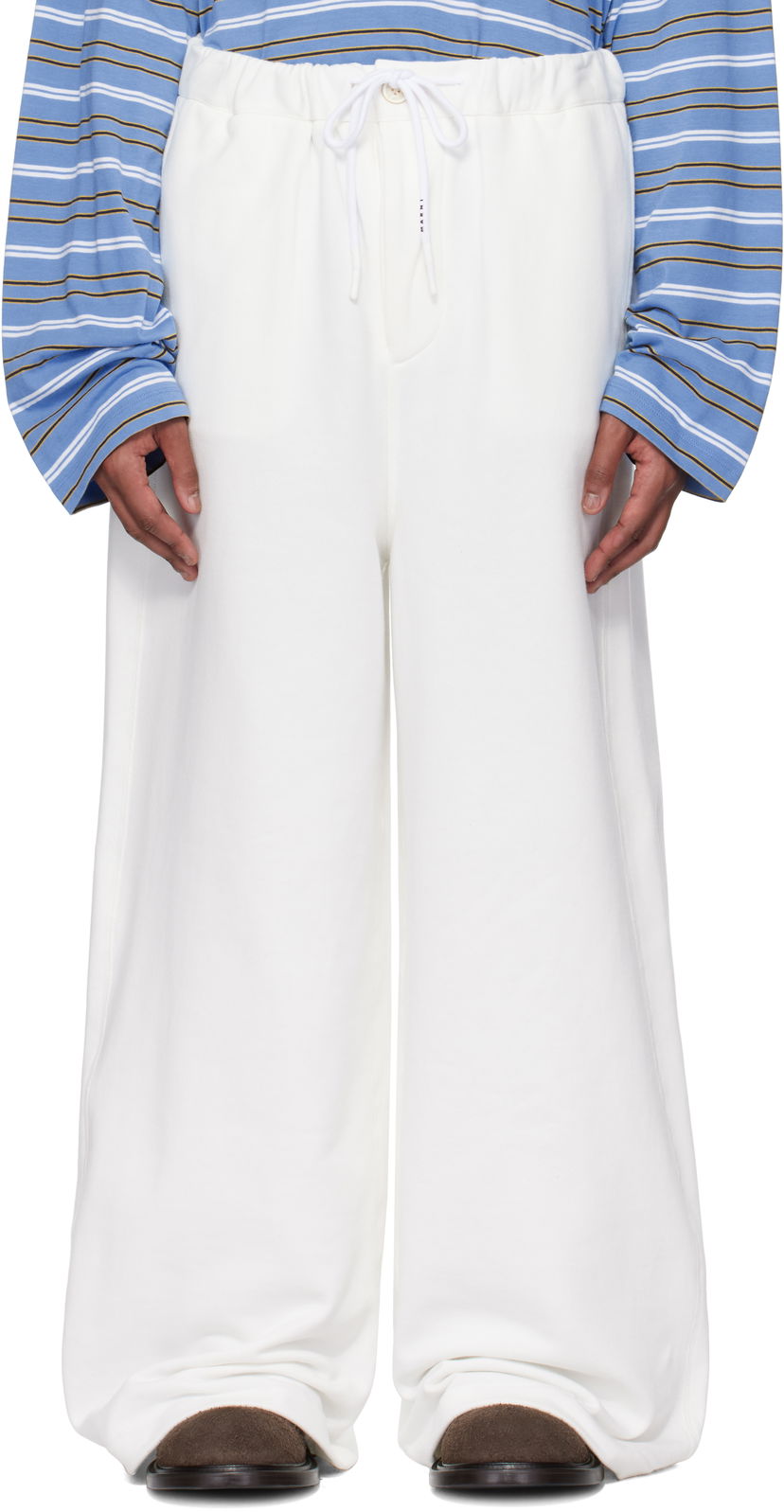 Trenirka Marni Marni Loopback Sweatpants Bijela | PJMU0070A0 UTC275