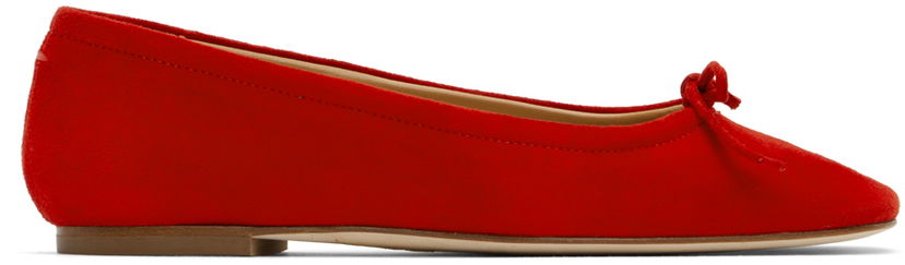 Odjeća Aeyde Aeyde Delfina Ballerina Flats Crvena | A11-FL-MNLR8 FL17-FW24-406-017