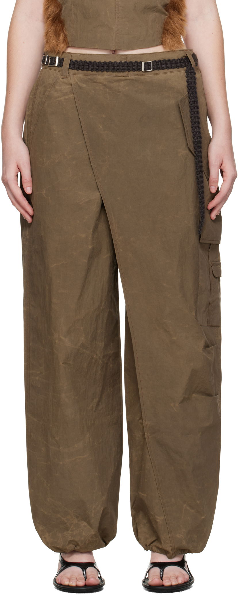 Cargo hlače Andersson Bell Andersson Bell Wrap Cargo Pants Smeđa | apa843w