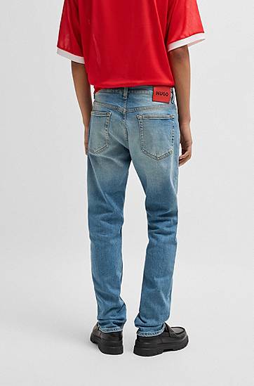 Jeans BOSS Slim-Fit Stretch Denim Jeans Plava | 50534822, 1