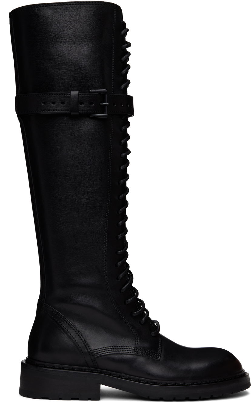 Odjeća Ann Demeulemeester Ann Demeulemeester High Danny Tall Boots Crna | B0010063 LT047