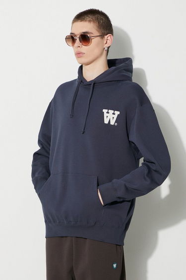 Dukserice WOOD WOOD Wood Wood Cass AA Moss Embroidery Hoodie Tamnoplava | 10285606.2424, 3