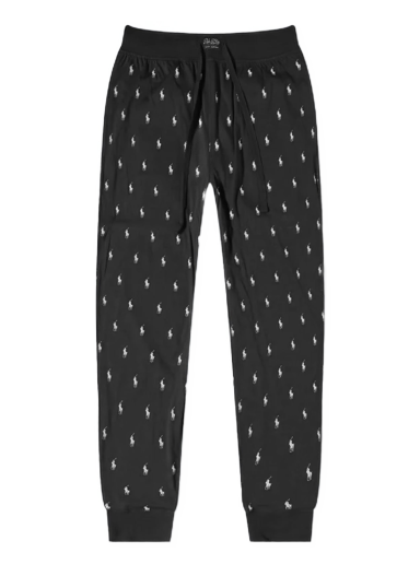 Pidžama Polo by Ralph Lauren Sleepwear All Over Pony Sweat Pants Crna | 714899500001